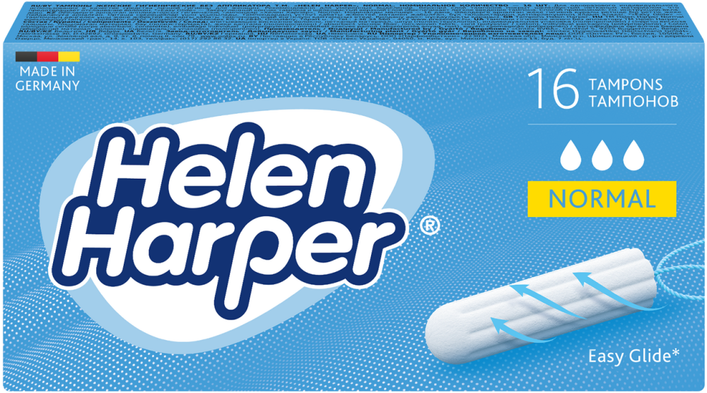 Тампоны Helen Harper безапликаторные Normal, 16шт