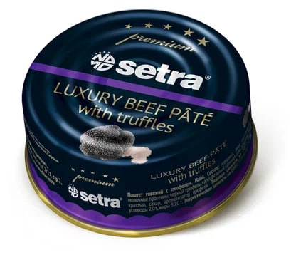 Паштет Setra говяжий с трюфелем, 100г