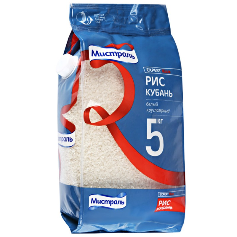 Рис Мистраль Кубань круглозерный 5кг