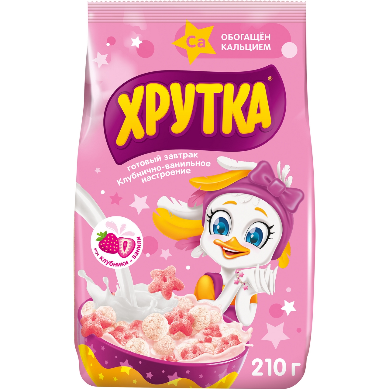 Завтрак готовый Хрутка клубнично-ванильное настроение, 210г