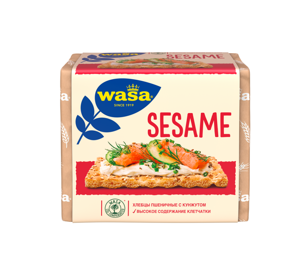 Хлебцы пшеничные Wasa Sesame с кунжутом 200 г