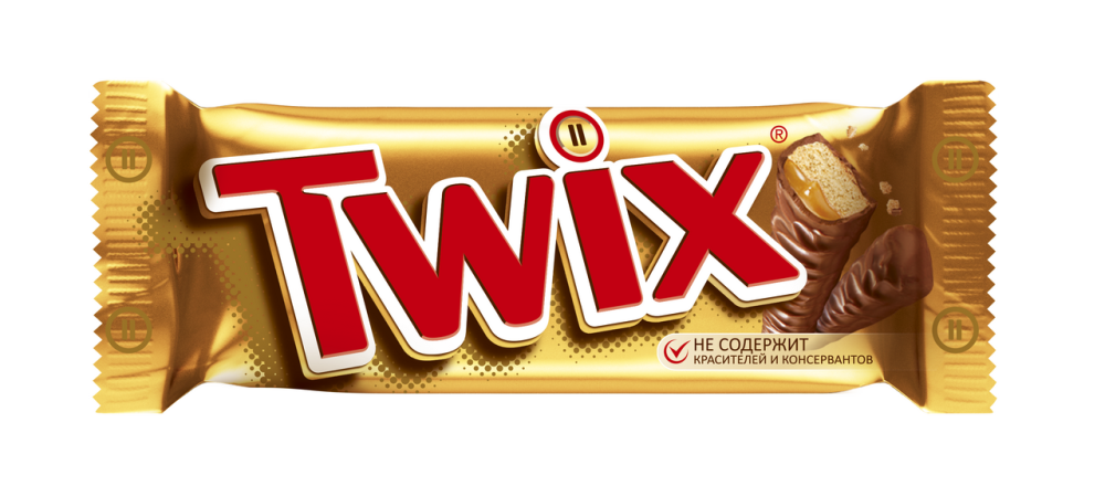Шоколадный батончик Twix карамель 55 г