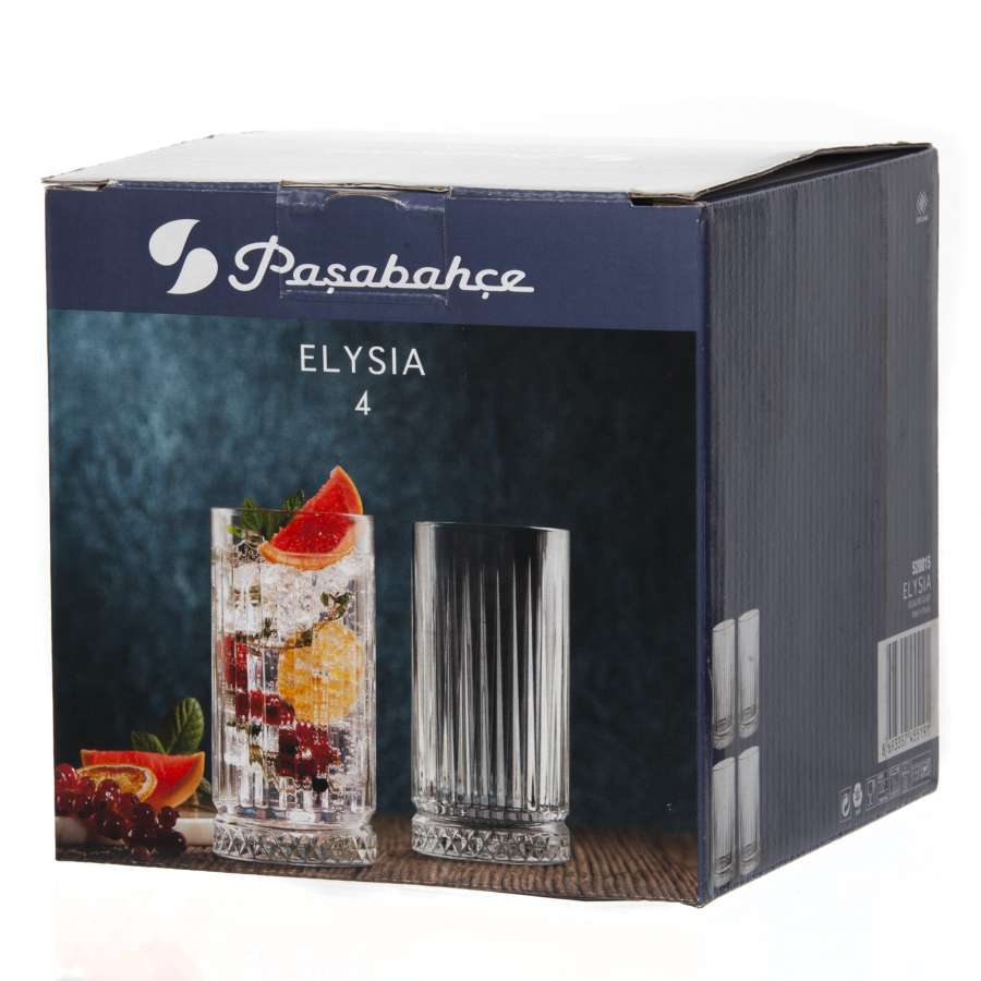 Набор высоких стаканов Pasabahce Элизия, 450мл x 4шт