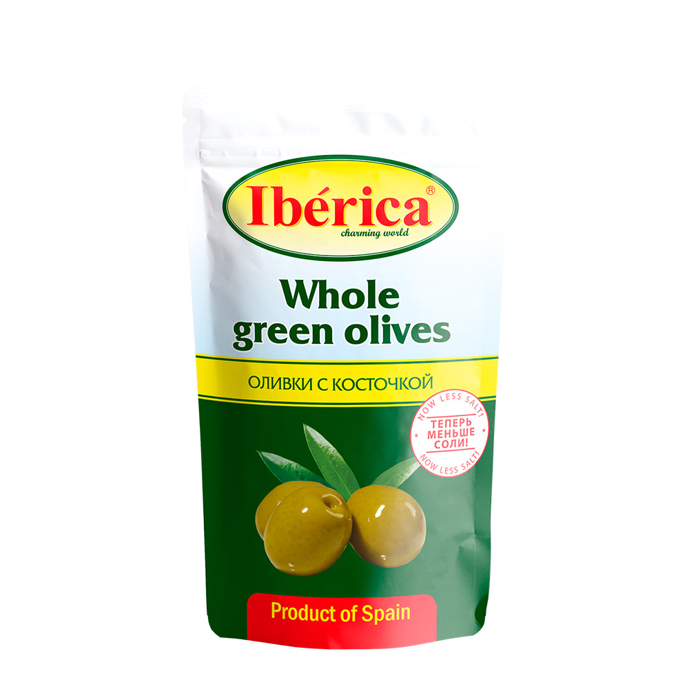 Оливки Iberica с косточкой, 180г