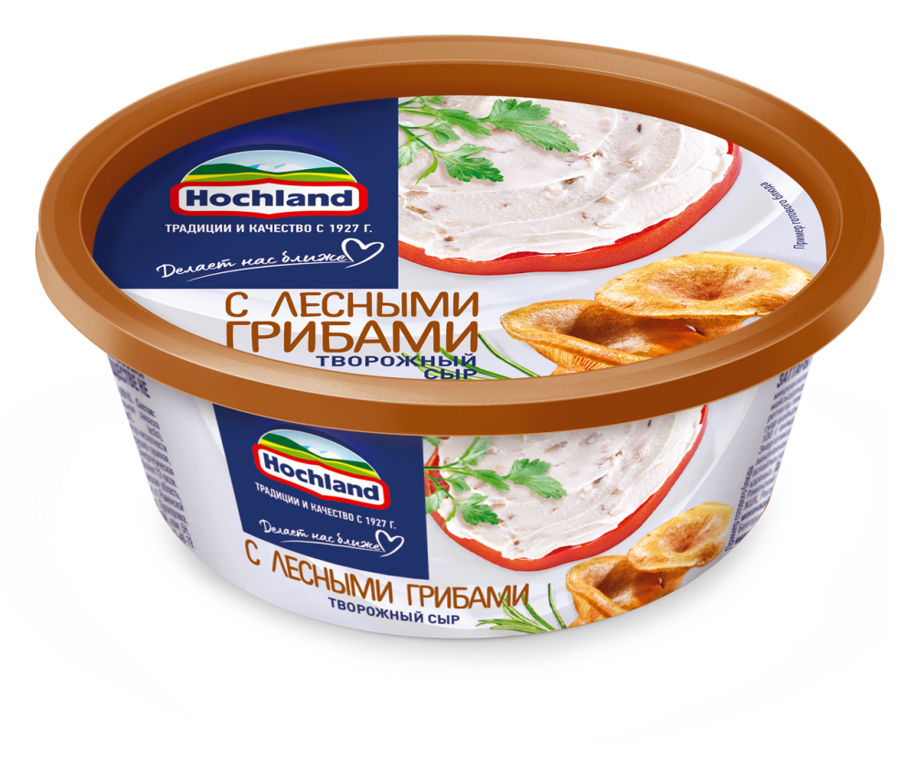 Сыр Hochland творожный с лесными грибами, 140г