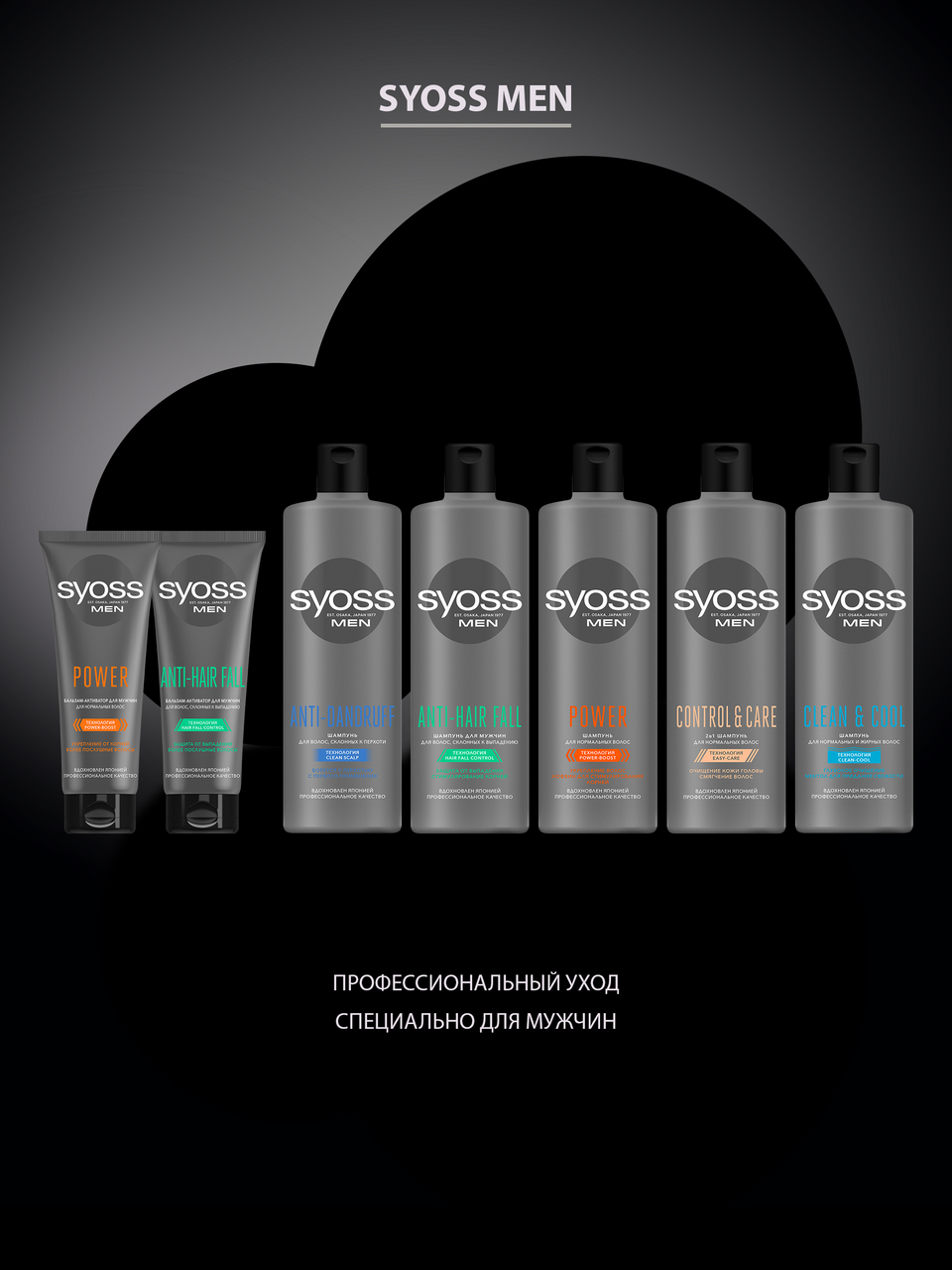 Шампунь Syoss Men Power очищение для нормальных волос 450 мл