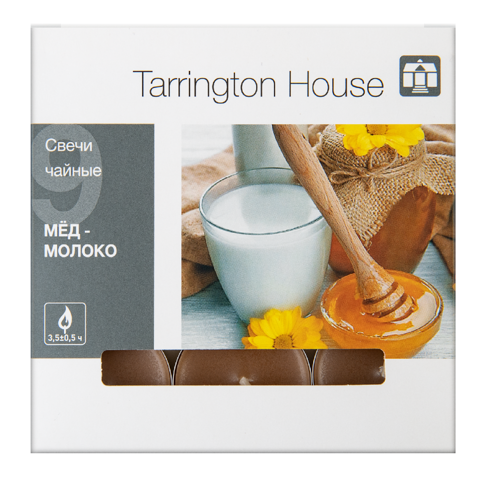 Tarrington House Свеча Чайная ароматическая Мед & молоко, 9шт