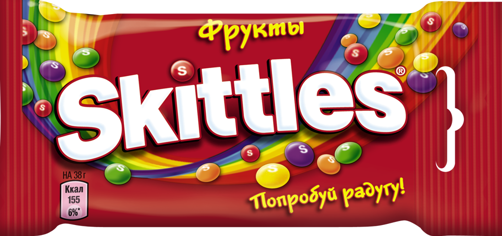 Жевательные конфеты Skittles \"Фрукты\" 38г Жевательные конфеты Skittles \"Фрукты\" 38г