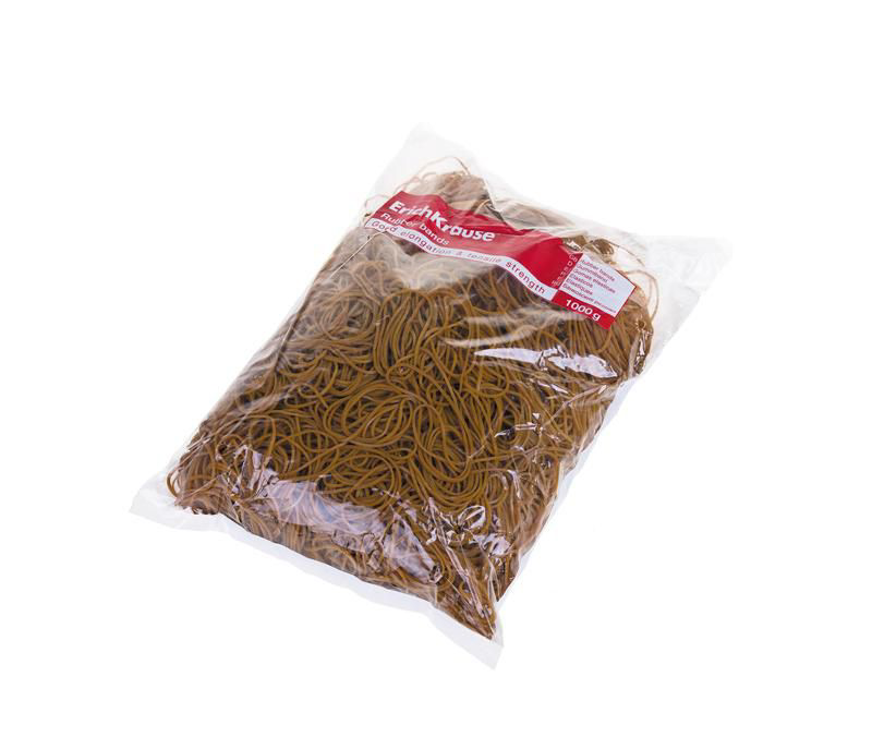 Банковская резинка Erich Krause коричневая 1 кг