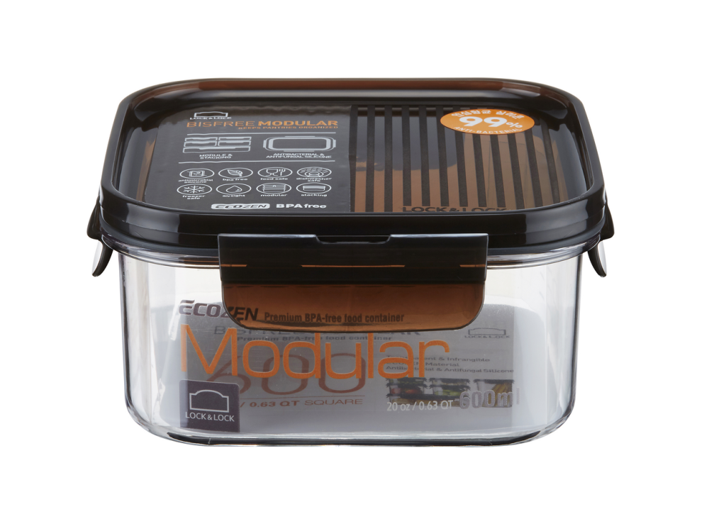 Контейнер Lock & Lock Modular квадратный, 600мл