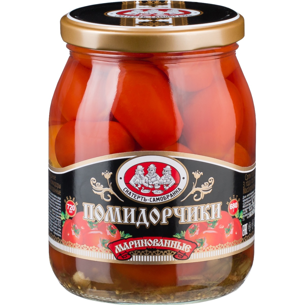 Помидорчики Скатерть-Самобранка маринованные, 680г