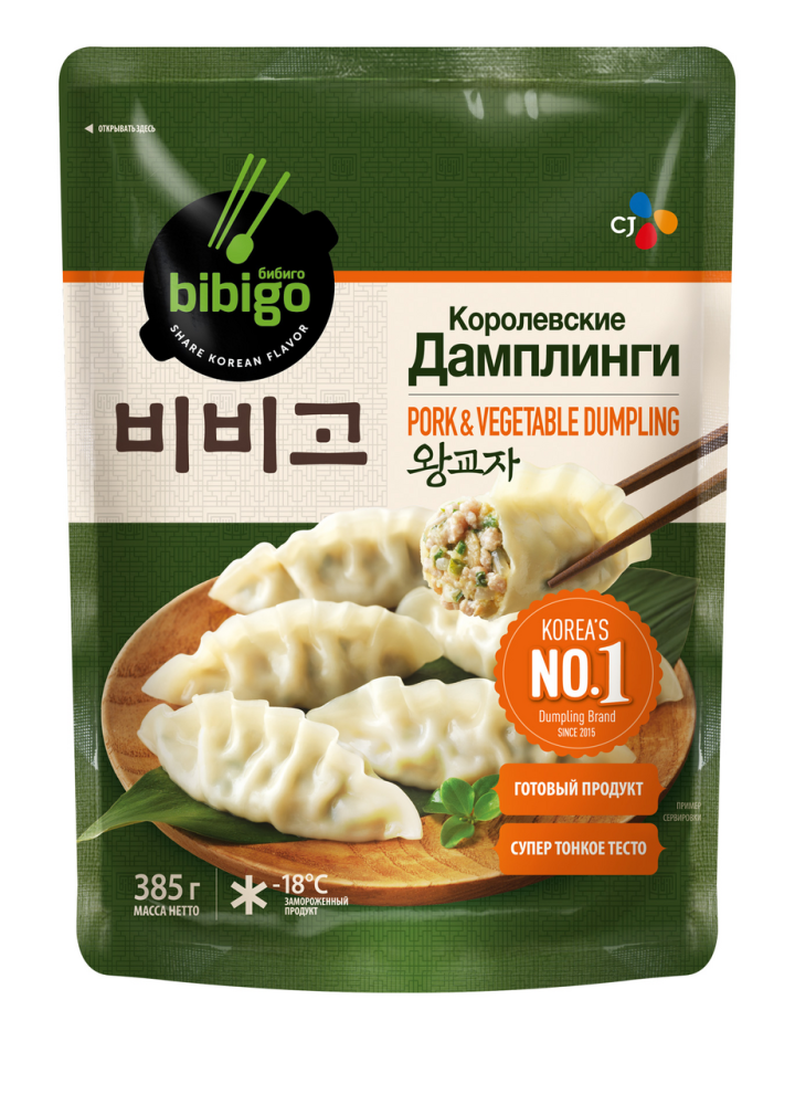Дамплинги Bibigo Королевские  замороженные 385 г