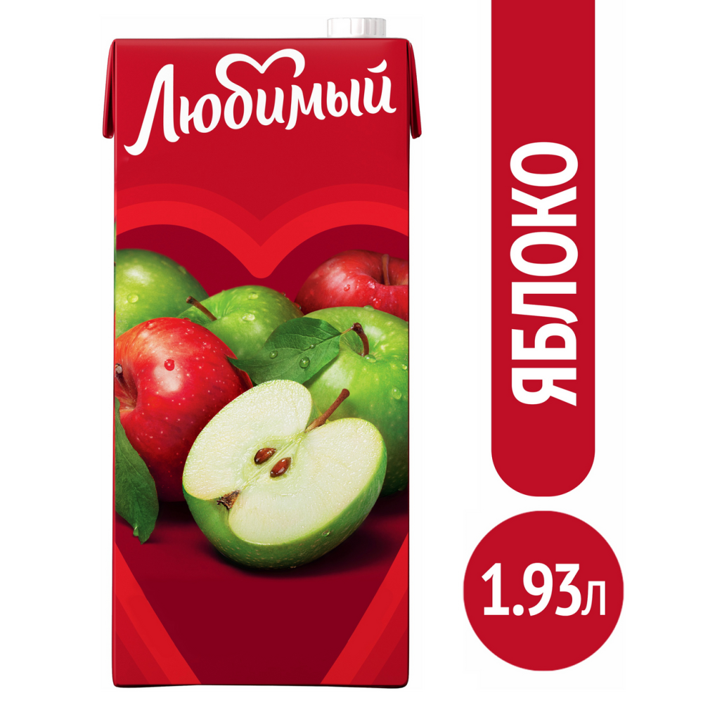 Нектар Любимый Яблоко 1.93 л
