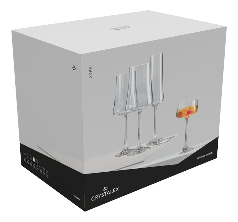Набор бокалов для красного вина Crystal Bohemia Xtra, 560мл х 6шт