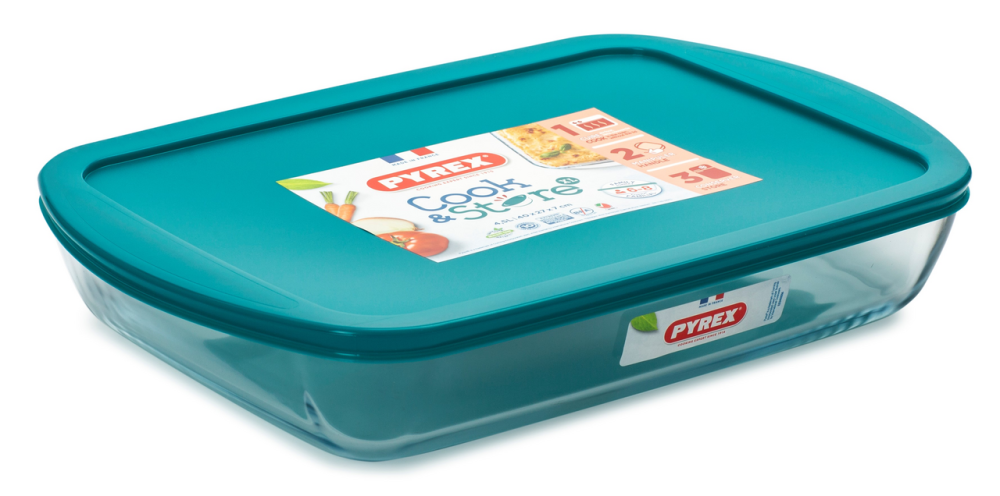Форма для запекания Pyrex Cook&Store с крышкой 40 x 27 x 7см, 4.5л