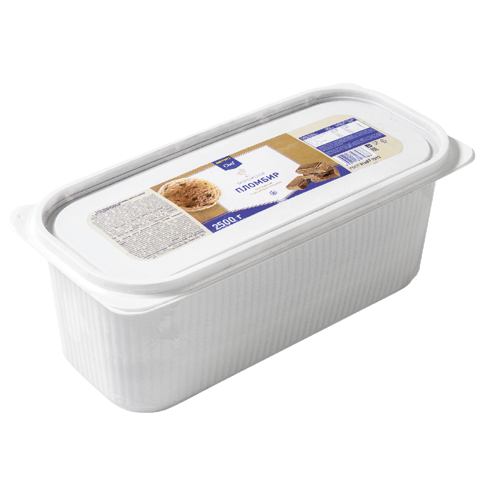 Пломбир шоколадный с шоколадной крошкой METRO CHEF, 2,5 кг