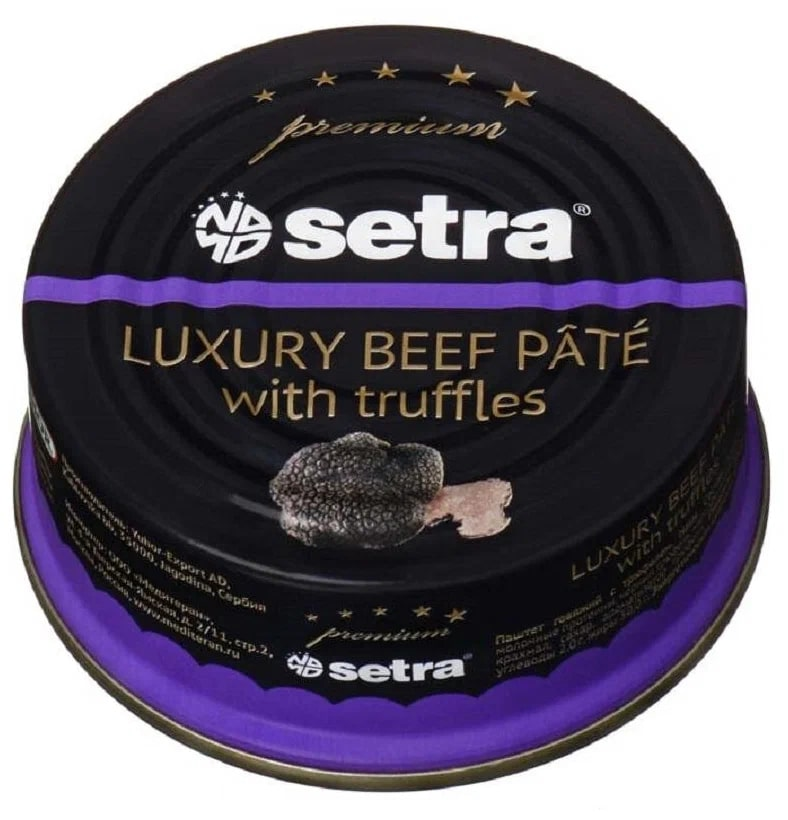 Паштет Setra говяжий с трюфелем, 100г