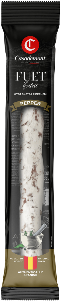 Колбаса сыровяленая Casademont Фуэт Экстра с перцем полусухая 110 г