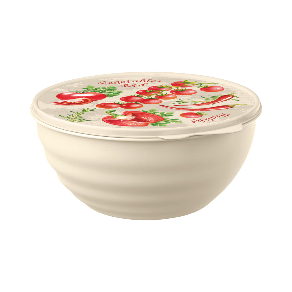 Миска с крышкой Phibo Wave 1,55 л цвета в ассортименте