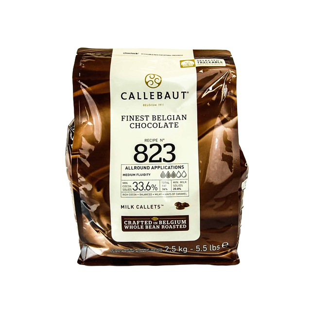 Шоколад Callebaut молочный в галетах 33,6% 2,5кг