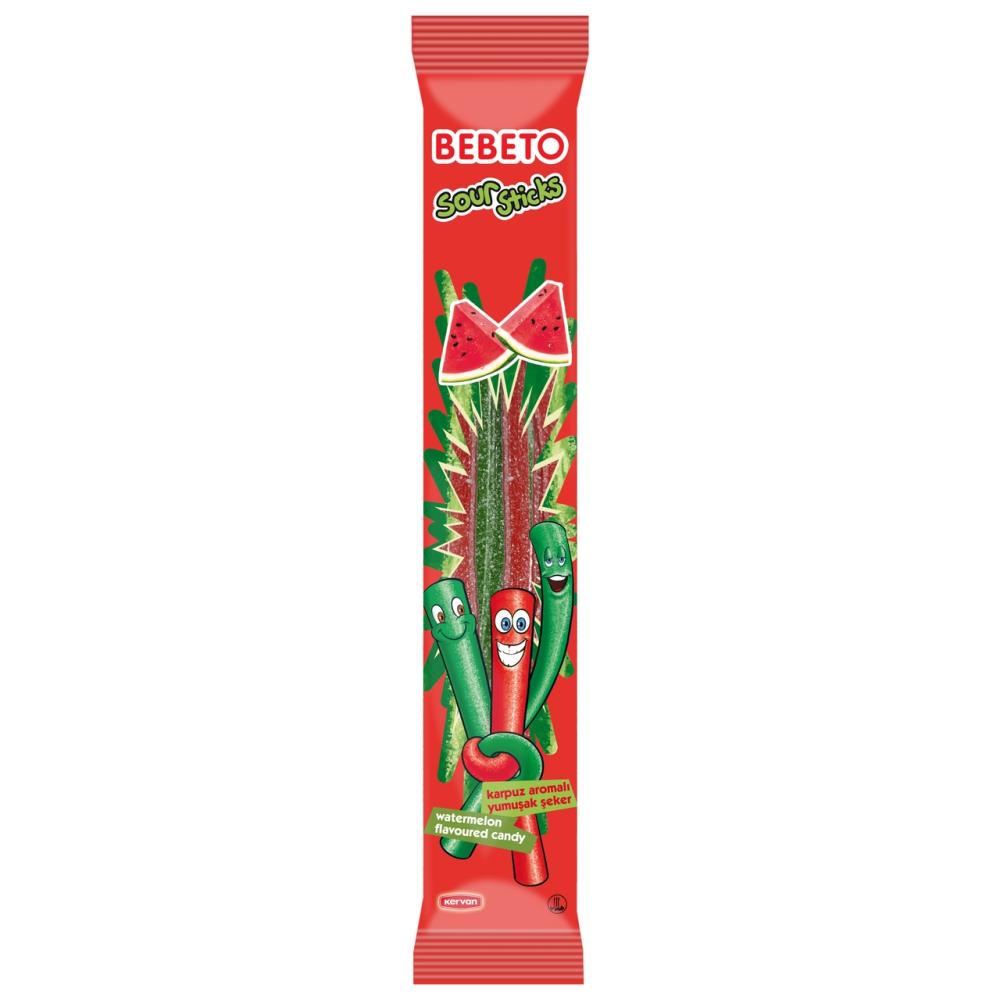 Мармелад жевательный Bebeto Sour Sticks арбуз, 30г