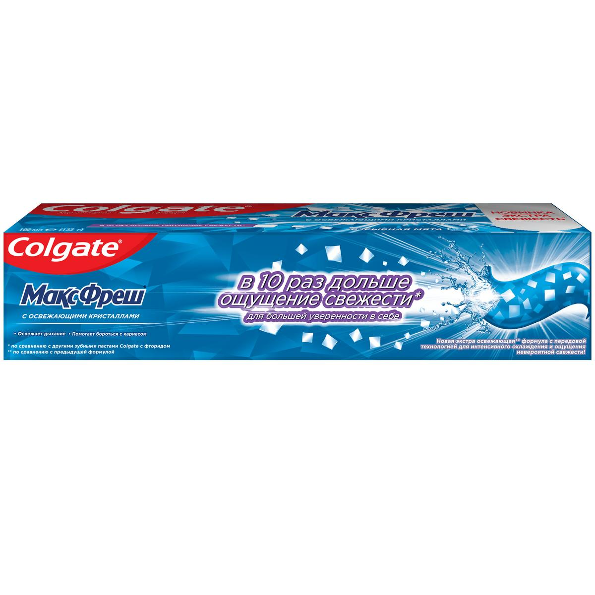 Зубная паста Colgate Макс Фреш взрывная мята освежающая 100 мл