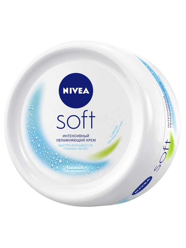 Крем Nivea Soft \"Интенсивный увлажняющий\" для лица, рук и тела, 200мл
