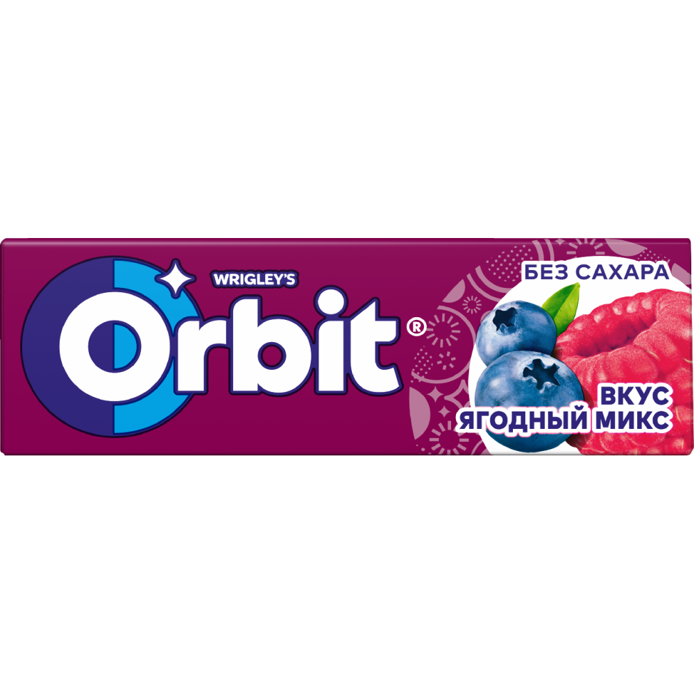 Жевательная резинка Orbit Ягодный микс 13.6 г