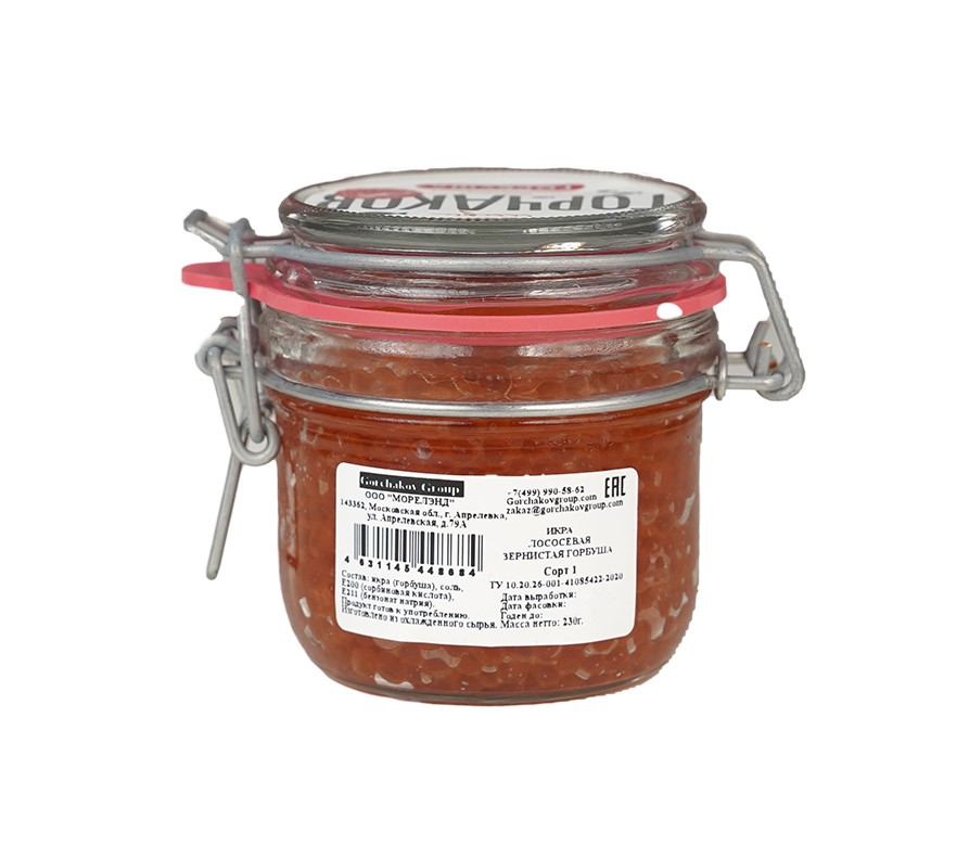 Икра Gorchakov Group горбуши лососевая, 230г