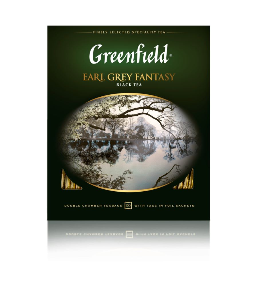 Чай Greenfield Эрл Грей Фэнтази черный с ароматом бергамота 100*2г