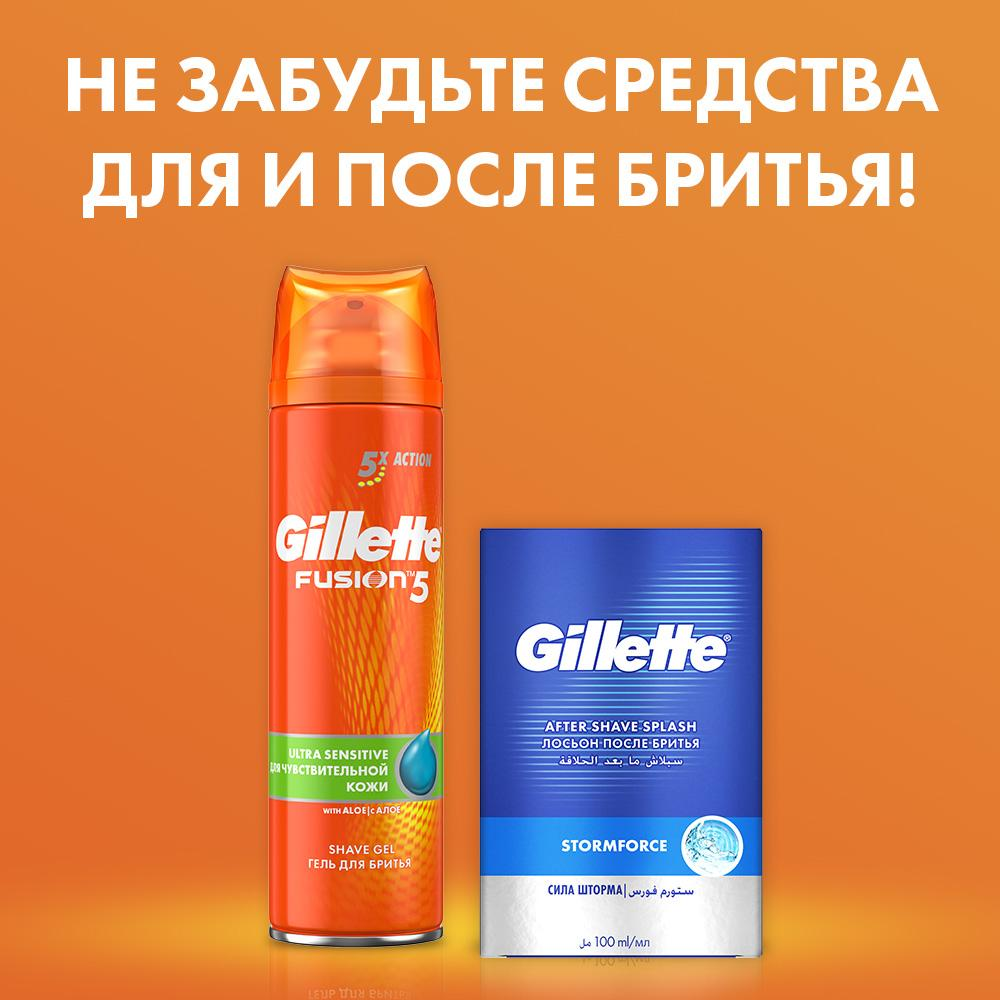 Кассеты сменные для бритвенного станка Gillette Fusion, 8шт