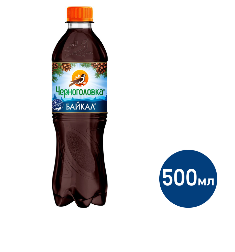 Лимонад Черноголовка Байкал газированный, 500мл