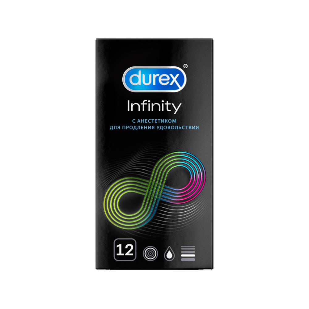 Презервативы Durex Infinity с анестетиком 12 шт