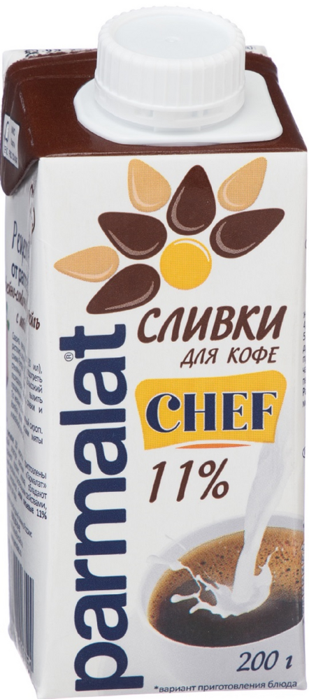 Сливки Parmalat 11%, 200г