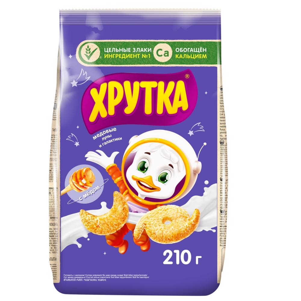 Завтрак готовый Хрутка медовый обогащенный кальцием, 210г