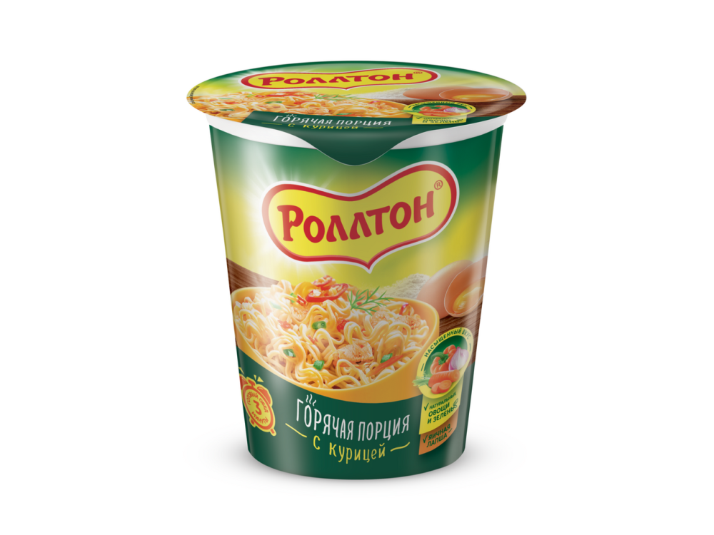 Лапша Роллтон с курицей в стакане 70 г