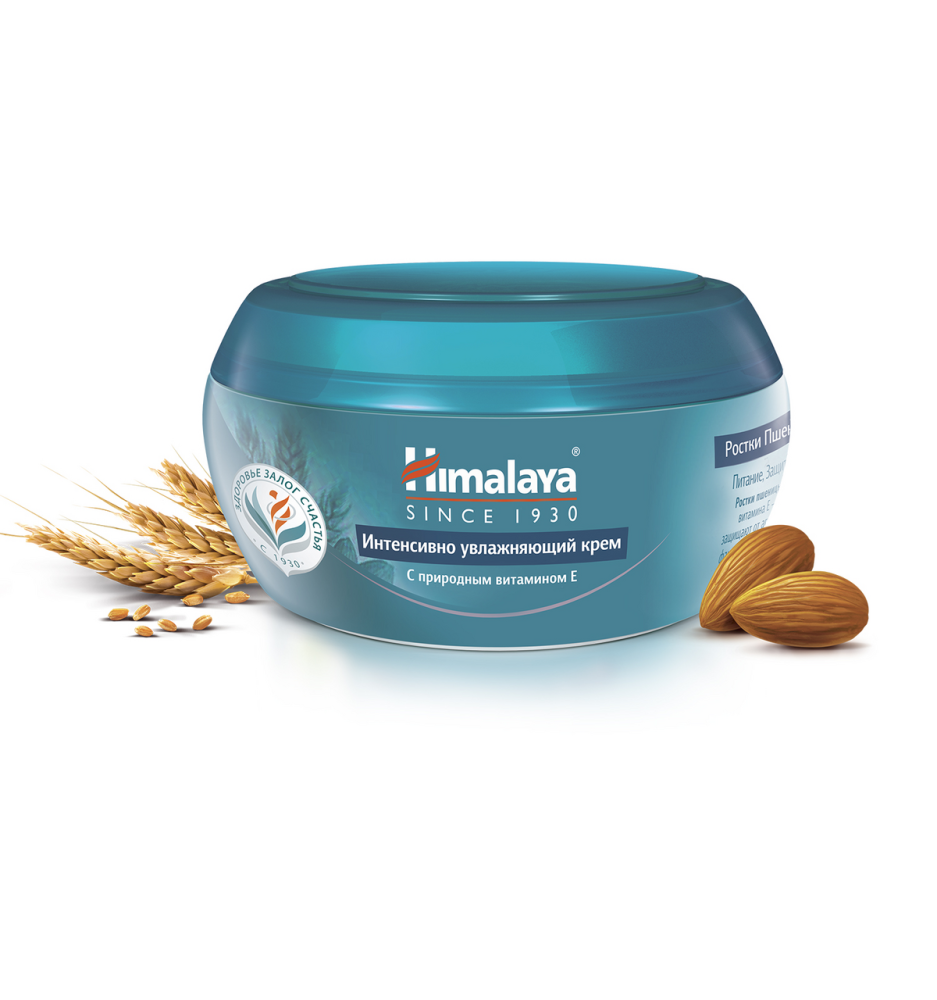 Крем Himalaya интенсивно увлажняющий пшеница-миндаль, 50мл