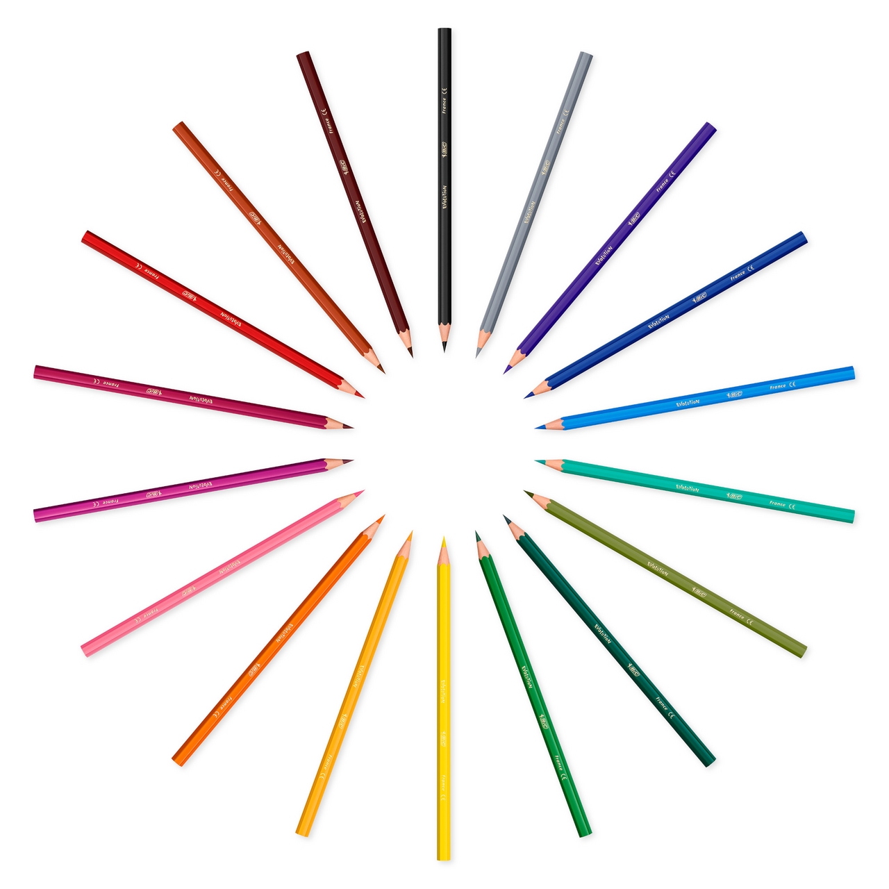 Карандаши цветные BIC Kids Evolution, 18шт