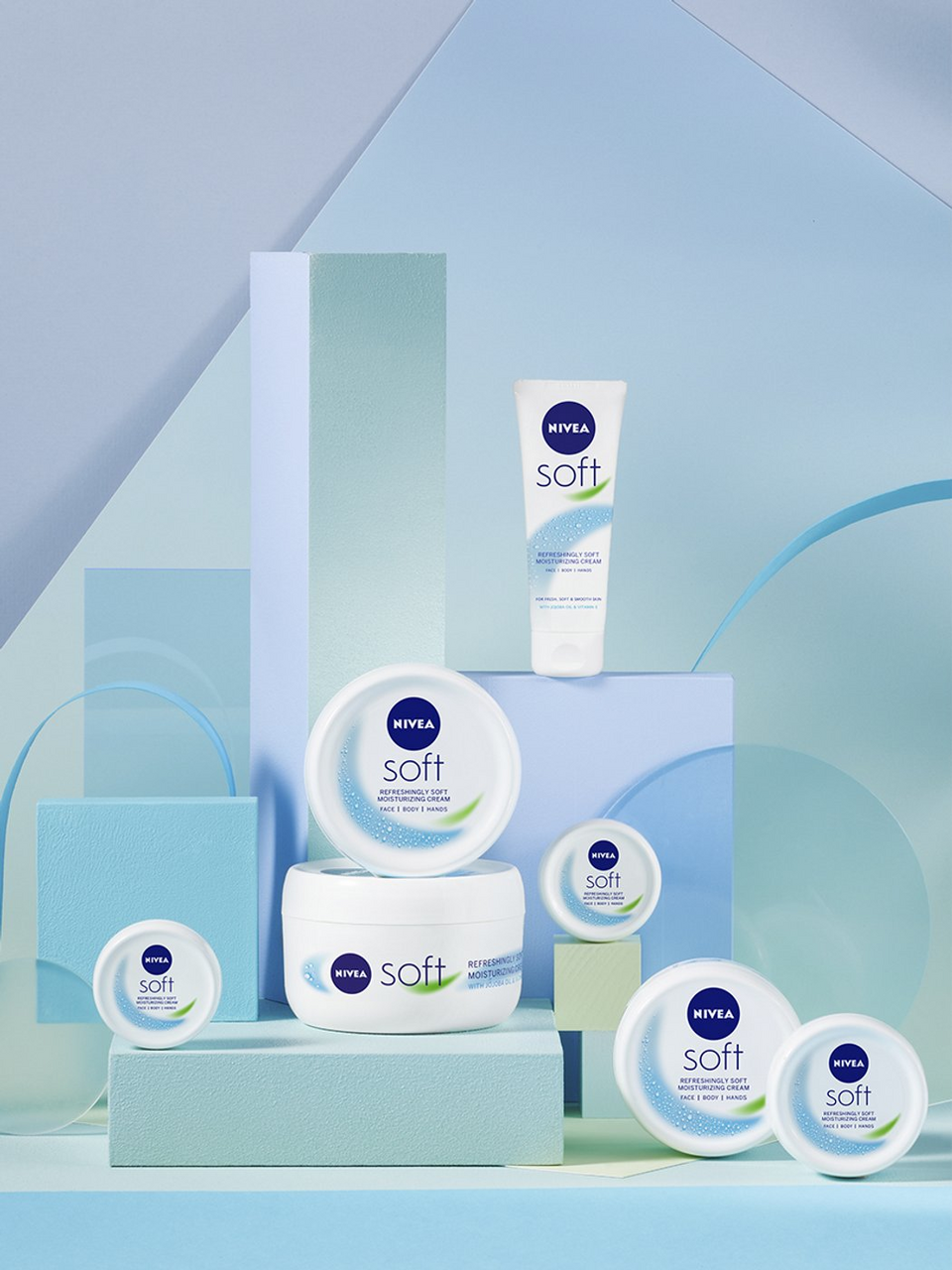 Крем Nivea Soft \"Интенсивный увлажняющий\" для лица, рук и тела, 200мл