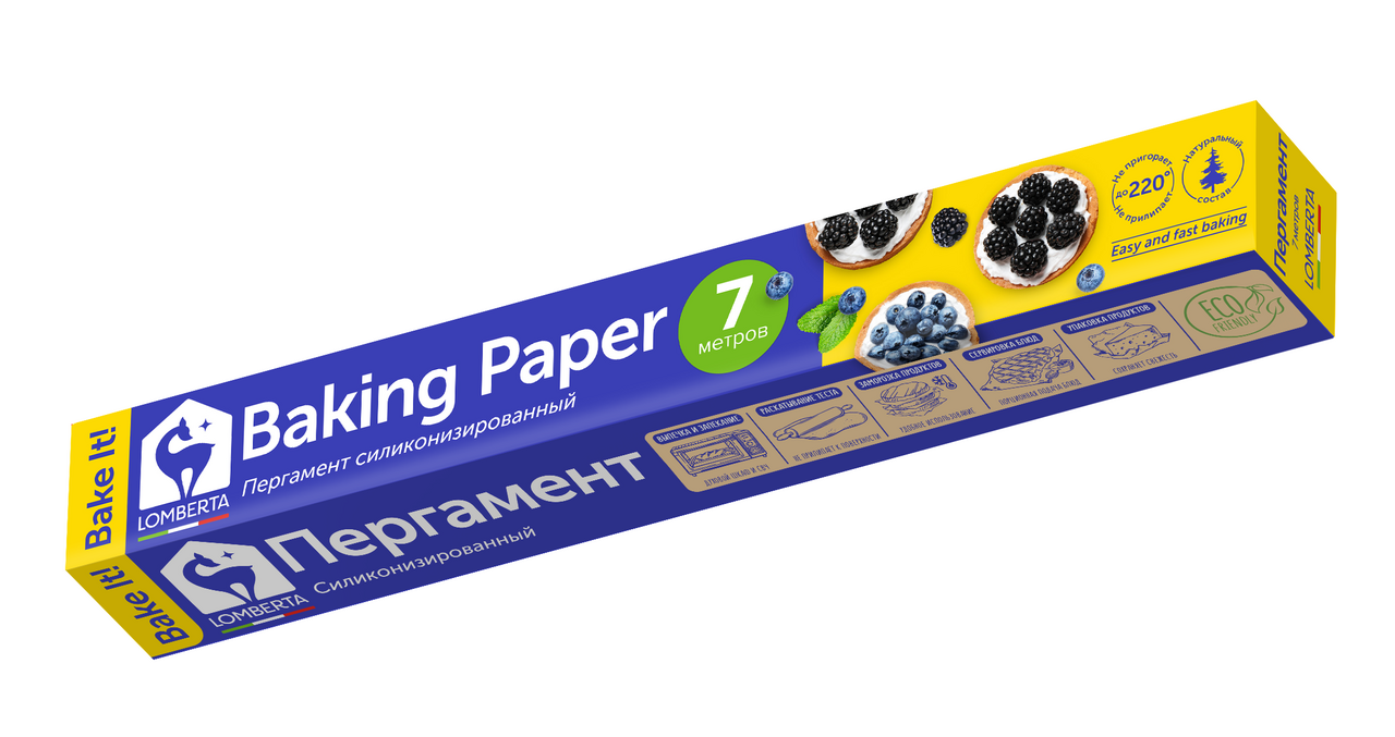 Пергамент Lomberta для выпечки, 7м