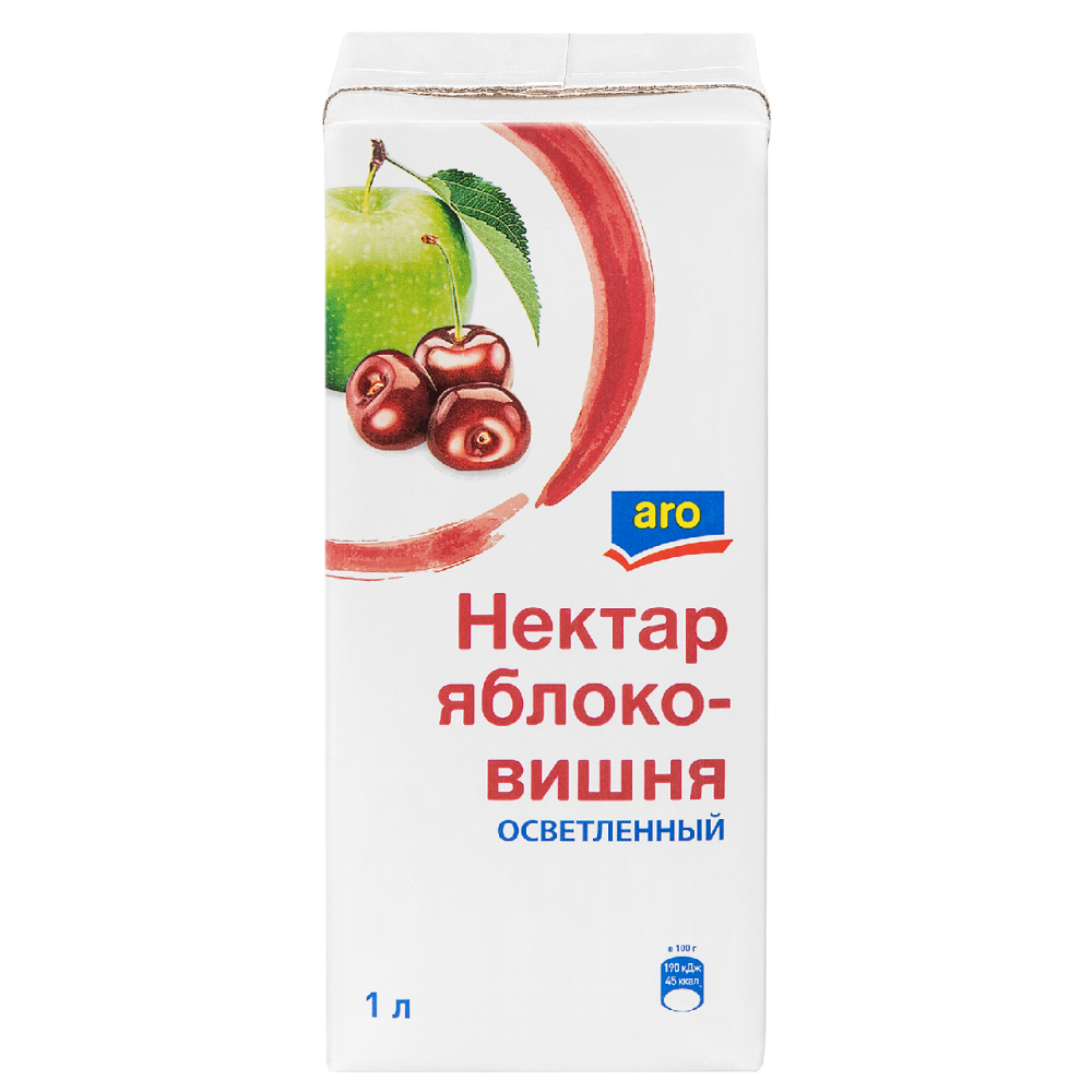 aro Нектар яблоко-вишня осветленный, 1л