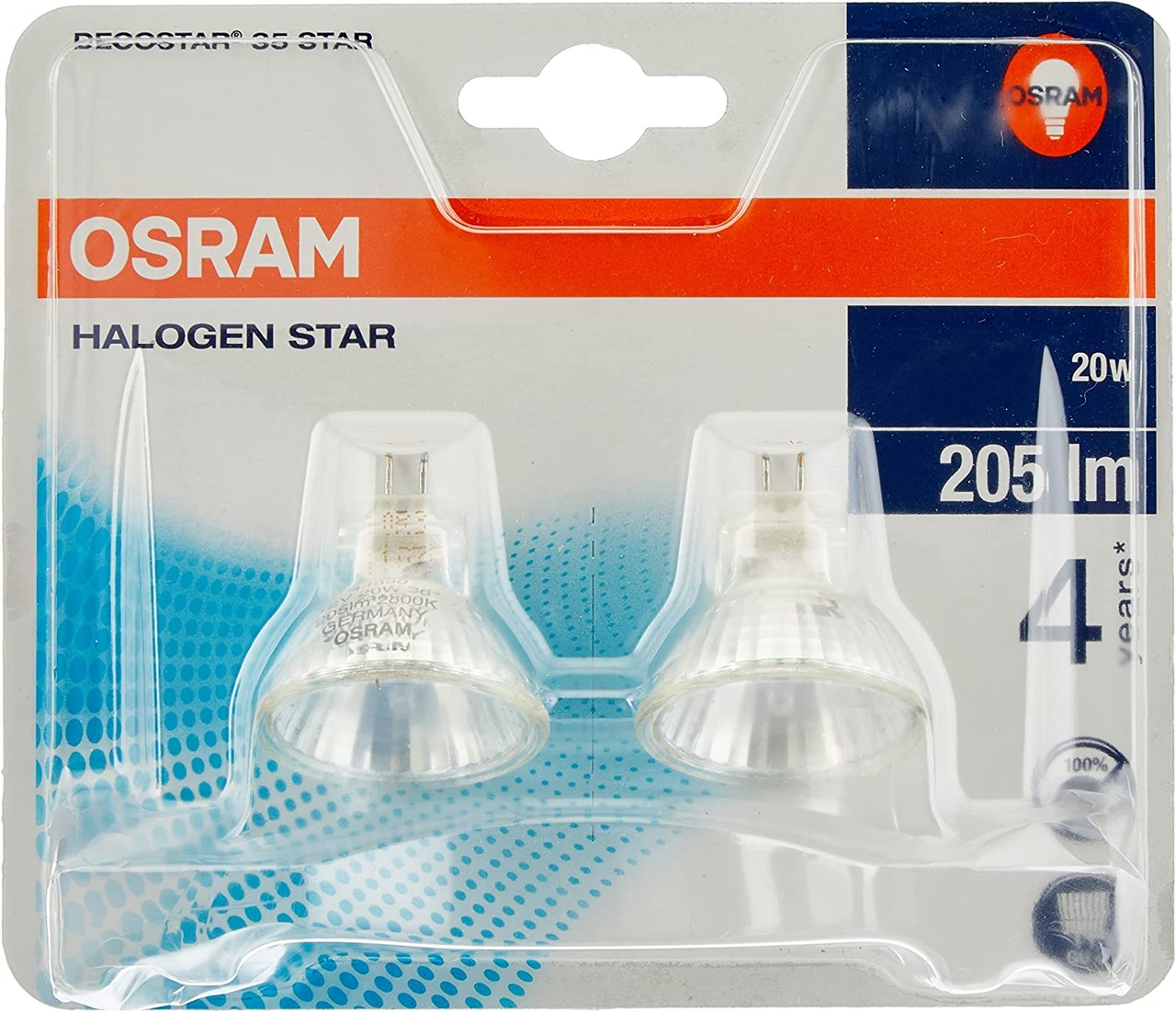 OSRAM ЛАМПА ГАЛ ST51 20W GU4