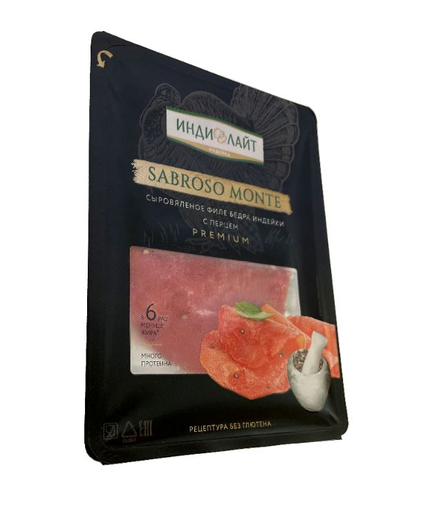 Колбаса Индилайт Sabroso Monte сыровяленая нарезка, 70г