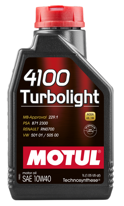 Масло Motul 4100 Turbolight 10W-40 моторное 1 л