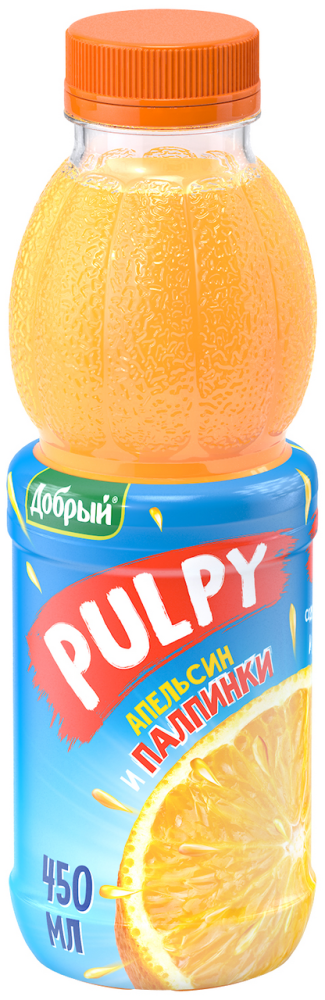 Напиток сокосодержащий Добрый Pulpy апельсин 450 мл