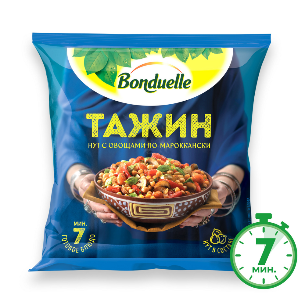 Тажин Bonduelle нут с овощами по-мароккански, 400г