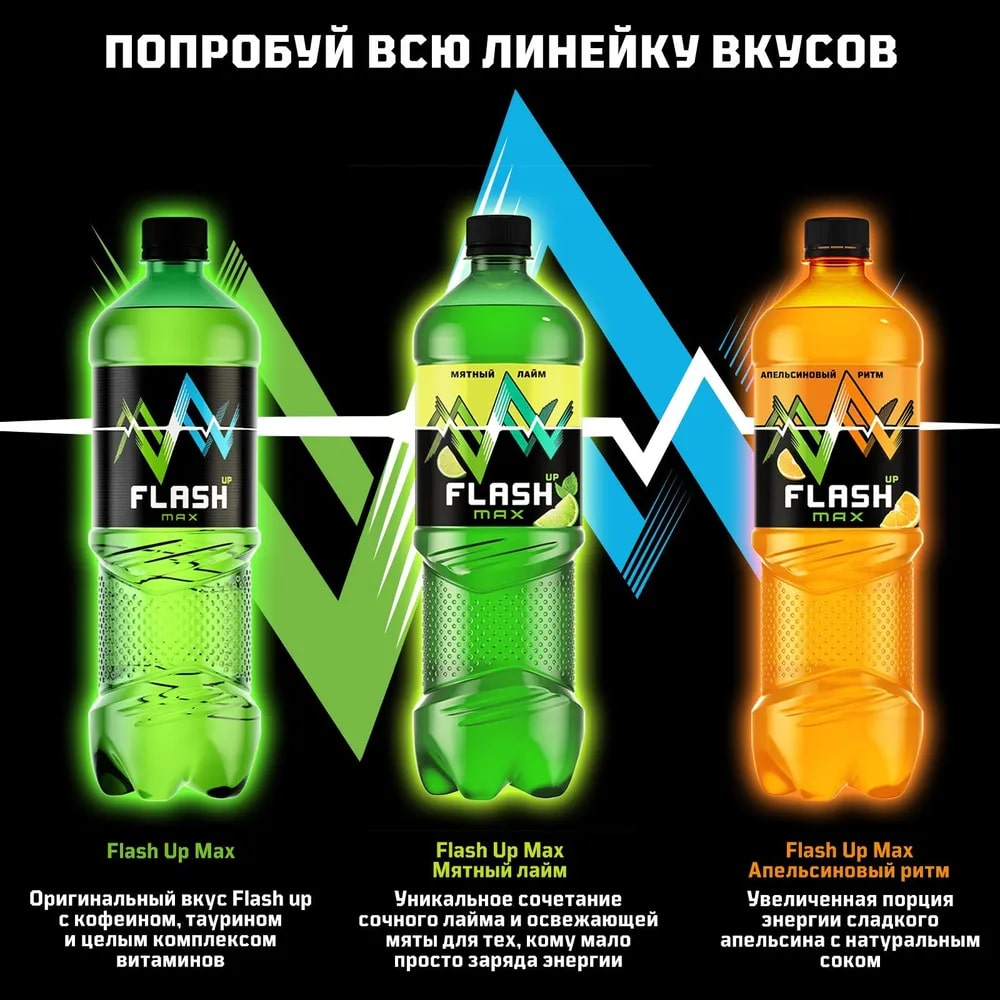 Энергетический напиток Flash Up Ultra Energy негазированный безалкогольный, 450мл