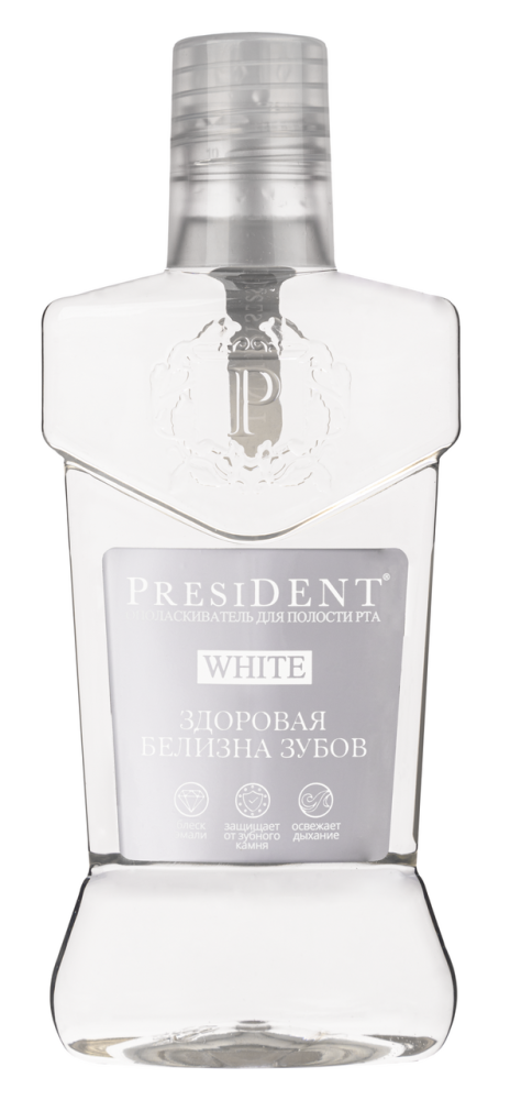 Ополаскиватель President White здоровая белизна, 250мл