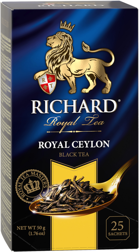 Чай Richard Royal Ceylon черный байховый, 25пак*2г