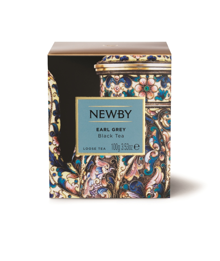 Чай Newby Earl Grey черный листовой с ароматом бергамота 100 г